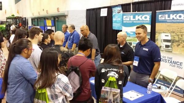 Larry and LKQ were invited to the Central Valley Career Tech Night for high school students around the valley