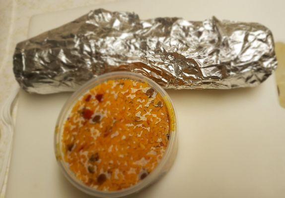 The Pernil sandwich is as long as my chopping board