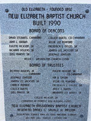 Elizabeth Baptist Church