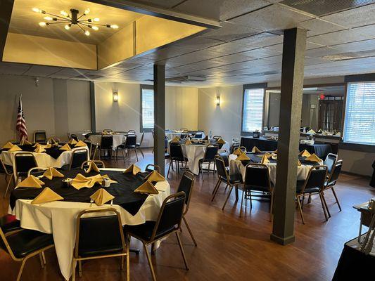 Irene room. Up to 50 guests