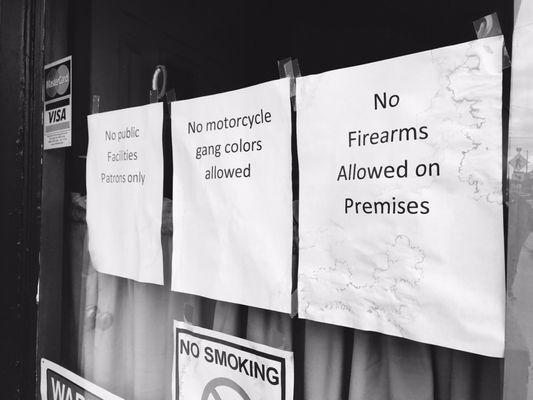 What prompted these signs?