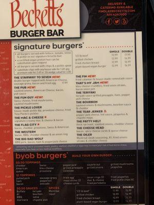 Beckett’s Burger Bar