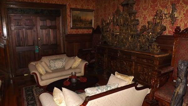 Sitting room on the second floor. I don't think we ever saw someone using this area?