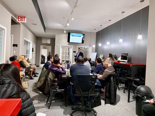 TODAY's class: 7 Steps to Pricing Your Listing Effectively, w/ our Head Broker Michael Napolitano, in our Bath Ave office