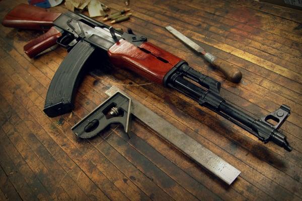 Some of our custom built guns.