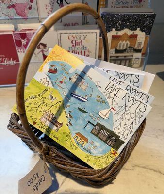 Cards for sale in the market