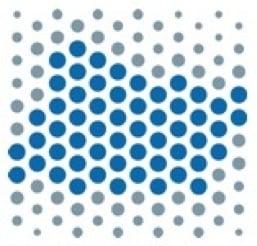 Kendall Square Association Logo - the dots represent the outline of Kendall Square, Cambridge!