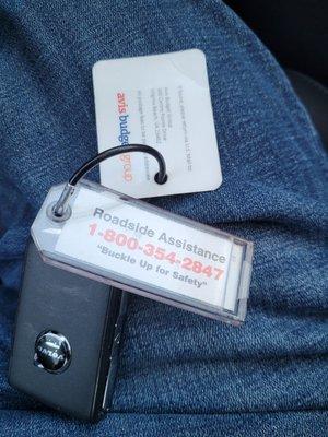 Just showing the budget/avis keys they refused to exchange