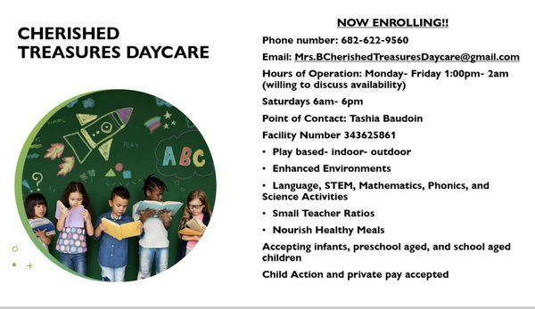 Cherished Treasures Daycare