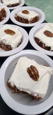 Carrot cake that comes with the lunch special!