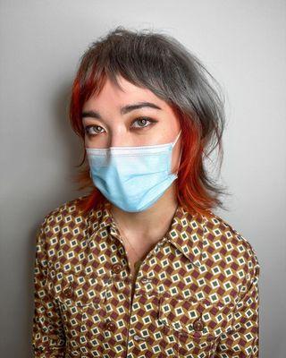 Haircut and color by Chellsie Kiger-Serrano. @chellsiedanielle on instagram. Text 4086599108 to book or online through website.