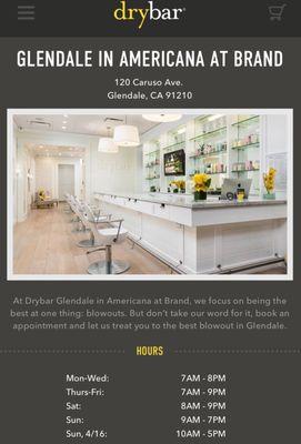 Info from thedrybar.com