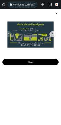 Davis handyman and tile