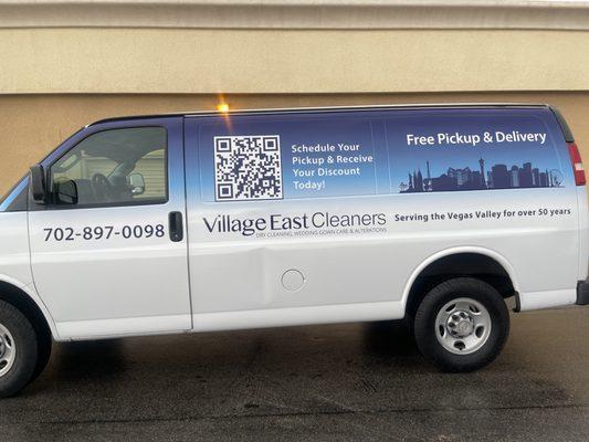 Call us today to sign up for the route! Or just come on in at our location where all our clothes are done right on the premises.