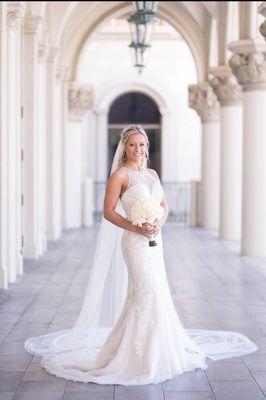 Altering wedding dresses to fit perfectly for your special day.