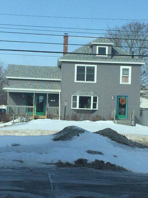 View from the street. Across the Irving gas station