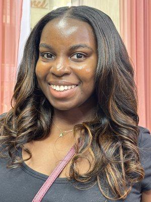 Luxury Clip In Extensions on Guest/Model