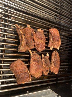 Pork Ribs from BBQ at market