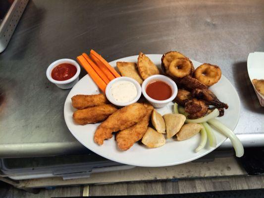 Westend pub bar and grill sampler