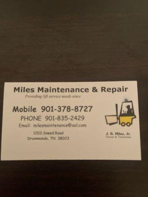 Miles Maintenance and Repair