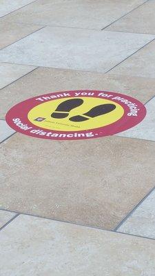 Social distancing marker