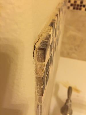 Brand new mosaic tile placed on May 28th 2016