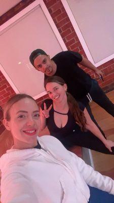 Us after an amazing class with Chiara!
