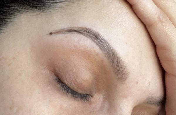 Eyebrow threading