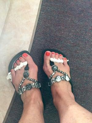 Waiting for pedi to dry!!!