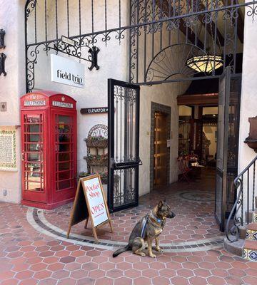 Take a right at the British phone booth. You won't be sorry!