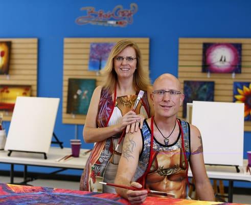 Dawn and Doug, hosts at Brush Crazy