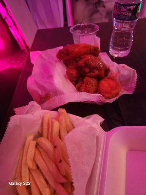 Wings and fries