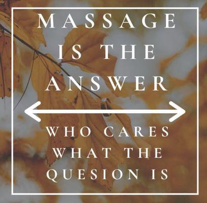 Book your massage...appointments available.