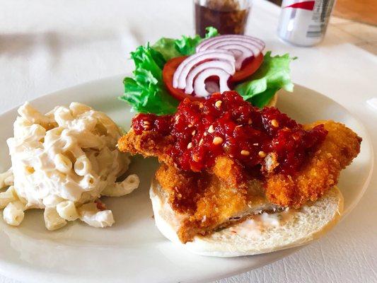 Panko fried chicken. Soooo good.
