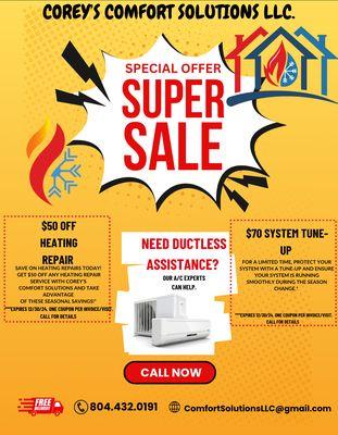 Corey’s Comfort Solutions