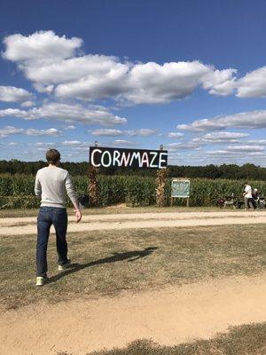 Corn maze is fun!