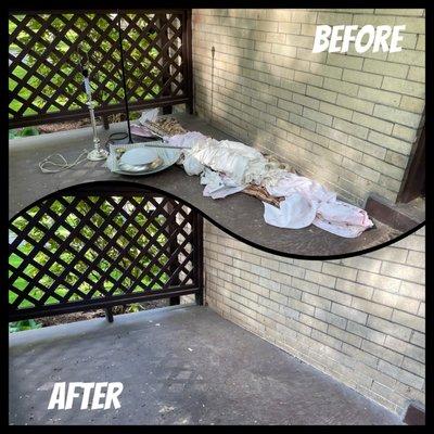 We offer porch pick ups and curbside