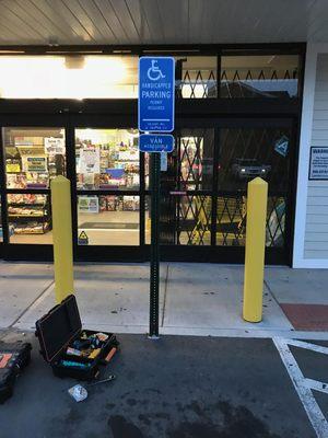 New Bollards Installed