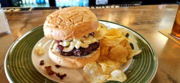 Amazing mac & cheese burger!