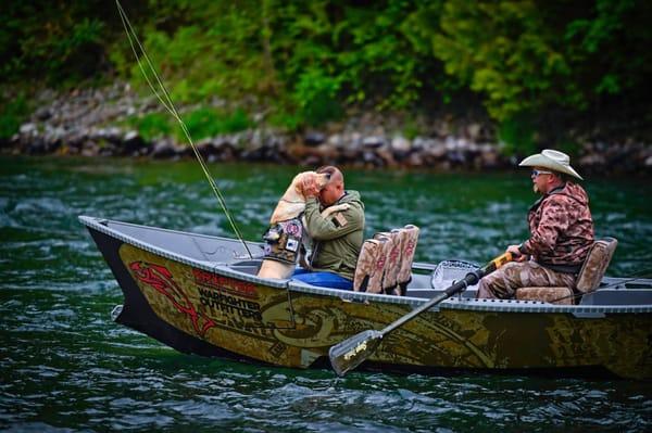 Drift boat fishing on the McKenzie river