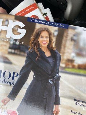 "Jess" on the front cover of Hamburg Guide.