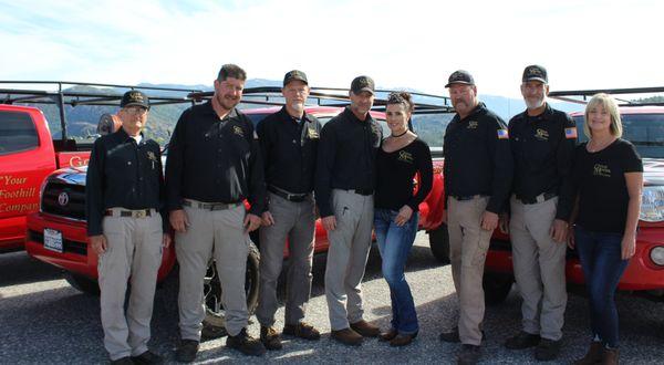 Your Gold Miner Pest Control team. Serving Placer, Nevada, and portions of El Dorado counties since 1994.
