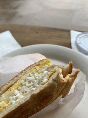 Egg and Mexican cheese