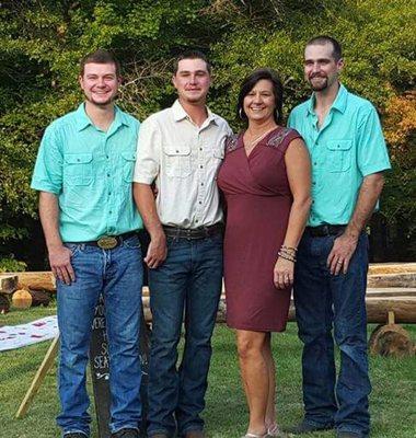Shelly and her 3 sons