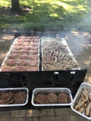 Grilling out at the shelter