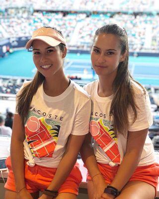 Twins of Miami at Hard Rock stadium during the 2019 Miami Open tennis tournament. #BackhandCity
