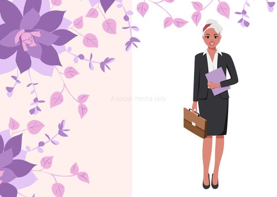 A social media lady new logo