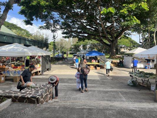 It's a small but busy enough market.
