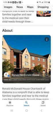 Ronald McDonald House Charities of Al