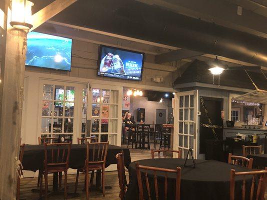 Inside restaurant